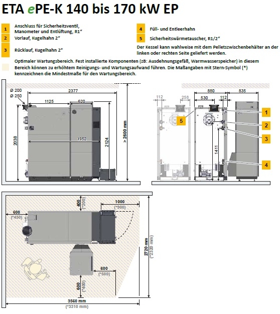 Pelletskessel ETA ePE-K Pelletskessel ETA ePE-K