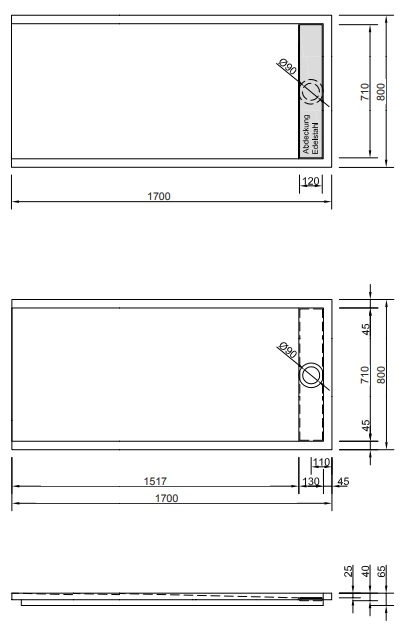 Duschwanne Easytray